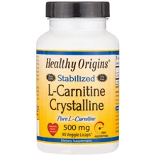 Healthy Origins, L-Carnitine Crystalline, 500 mg, 90 caps (HO41281): Тип L Карнитин