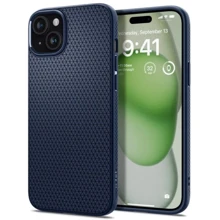 Чехол для iPhone Spigen Liquid Air Navy Blue (ACS06651) for iPhone 15 Plus: Цвет синий