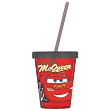 Стакан з трубочкою HEREVIN DISNEY Cars 0.6 л (161440-120): Тип Склянка
