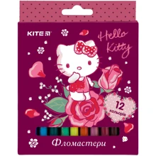 Фломастери Kite Hello Kitty HK19-047, 12 кольорів: Тип На водній основі