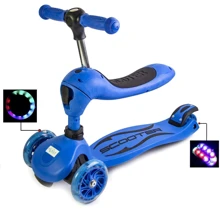 Самокат-трансформер 2in1 Scale Sports. Blue (все колеса светятся): Количество колес 4
