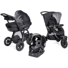 Коляска 3 в 1 Chicco Trio Activ 3 черный (79270.51): Тип коляски Универсальная коляска (3-в-1)