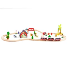 Дерев'яна залізниця Ecotoys з поїздом (HM180995): Тип набор