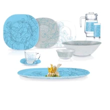 Столовый сервиз Luminarс Carina Annalee Blue 46 пр. (Q5492): Количество персон 6