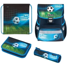 Ранец школьный укомплектованный Herlitz LOOP PLUS Soccer резиновая 3D-аппликация (50025756): Возрастная группа от 6 до 10 лет