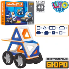Магнитный конструктор Limo Toy Транспорт Magnistar 49 деталей (KB 1006): Количество деталей, шт. 49