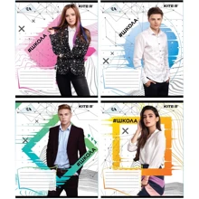 Тетрадь школьная Kite #Школа SC19-239-1, 24 листа, в линию (набор 4шт): Лицензия #Школа