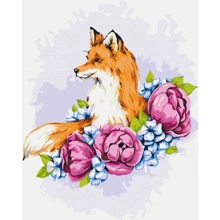 Картина по номерам Brushme Цветочная лиса © Anna Kulyk 40х50 см (BS53587): Производитель Brushme