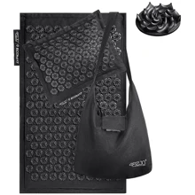 Коврик акупунктурный с подушкой 4FIZJO Eco Mat 68x42 см черный (4FJ0208): undefined undefined