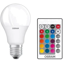Лампа світлодіодна Osram LED A60 9W 806Lm 2700К+RGB E27 пульт ДУ: Тип цоколя E27
