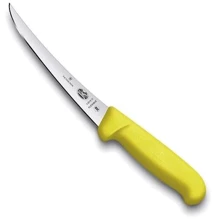 Кухонний ніж Victorinox Fibrox 15см з жовтий. ручкою (5.6618.15): Лезо нержавіюча сталь