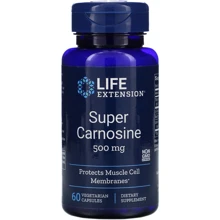 Life Extension Super Carnosine, 500 mg, 60 Vegetarian Capsules Карнозин: Форма выпуска Капсулы