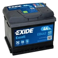 Автомобильный аккумулятор Exide EB442: Ёмкость, Ач 44