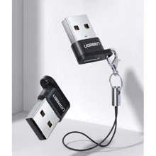Адаптер Ugreen Adapter US280 USB to USB-C Black (50568): Цвет черный