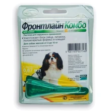 Спот-Вон Merial Frontline Combo від бліх та кліщів Монопіпетка для собак вагою 2-10 кг S (25474): Тип Капли