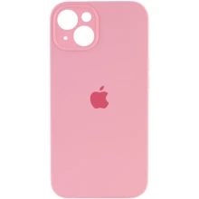 Чехол для iPhone Mobile Case Silicone Case Full Camera Protective Light Pink for iPhone 15 Plus: Цвет розовый