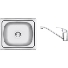 Набор для кухни Deante Doppio ZEN_X103 + BYU_060M (ZENA0103): Форма Прямоугольная