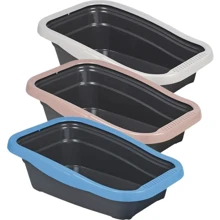 Туалет для котів з рамкою без килимка MPS Nella 58x37.5x18 см (S08120100 без коврика): Вид Открытый