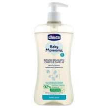 Нежный гель-шампунь Chicco Baby Moments для тела и волос 500 мл (10594.00): Тип Шампунь, Гель