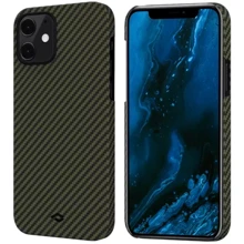 Чехол для iPhone Pitaka MagEZ Case Twill Black/Yellow (KI1205) for iPhone 12 mini: Цвет желтый