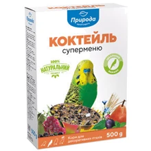 Корм Коктейль для попугаев Суперменю 0.5 кг: Вид корма Обычный