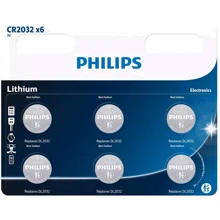 Philips CR-2032 bat(3B) Lithium 6шт (CR2032P6/01B): undefined undefined