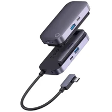 Адаптер Baseus Adapter PadJoy USB-C to USB3.0+HDMI+USB-C Dark Gray (WKWJ000013): Колір серый