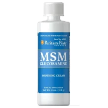 Puritan's Pride MSM Glucosamine Cream Крем с глюкозамином и МСМ 113 г: Тип MSM