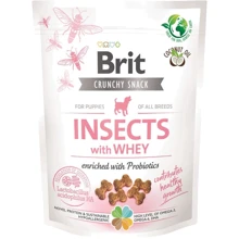 Лакомства для щенков Brit Care Dog Crunchy Cracker Puppy Insects with Whey для роста, насекомые, сыворотка и пробиотики 200г (8595602551514): Производитель Brit Care