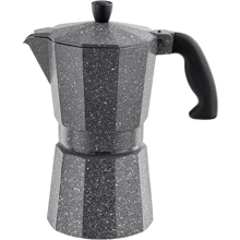 Кофеварка гейзерная Vinzer Moka Granito на 6 чашек 50398: Цвет серый