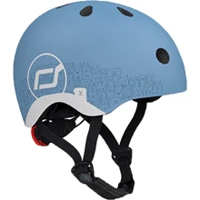 Шлем детский Scoot and Ride Светло-синий с фонариком 45-51см (SR-210225-STEEL): Производитель Scoot and Ride