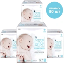Дитячі підгузники Nature Love Mere Magic Slim Fit XL (12+ кг), 80 шт (8809778293759): Тип Підгузки