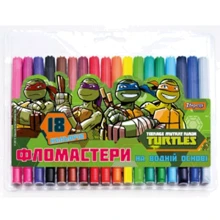 Фломастери 18 кол. "TMNT" (650378): Тип На водній основі