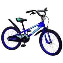 Велосипед детский 2-х колесный 20" 212008 Like2bike Rider, синий, рама сталь, со звонком: Диаметр колес, дюймов 20