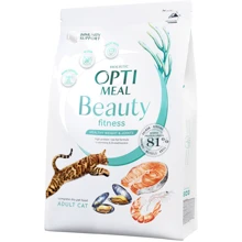 Сухой беззерновой корм Optimeal Beauty Fitness Adult cats на основе морепродуктов 1.5 кг (4820215366861): Тип Сухой корм