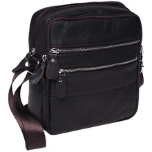 Мужская сумка через плечо Borsa Leather коричневая (K13923-brown): Пол Мужской
