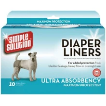 Гигиенические прокладки Simple Solution Disposable Diaper Liners - Heavy Flow Ultra для собак 10 шт. (ss10607): undefined undefined