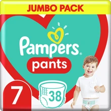 Подгузники Pampers трусики Pants Giant Plus Размер 7 (17+кг) 38 шт. (8006540069387): Тип Подгузники-трусики