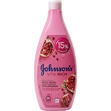 Johnson’s Body Care Vita-Rich Shower Gel Гель для душа с ароматом граната 750 ml: Назначение Очищение