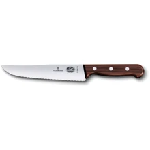 Кухонний ніж Victorinox Wood Carving хвиль. з дерев. ручкою 18см (5.1930.18): Лезо нержавіюча сталь