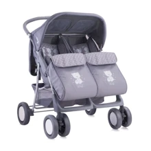 Коляска-трансформер для двойни Bertoni TWIN (grey friends): Тип коляски прогулочная коляска