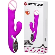Вибратор с клиторальным стимулятором и функцией нагрева PRETTY LOVE - Crazy, BI-014109: Для кого Для женщин
