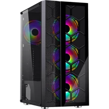 Корпус Frime Nucleus Black (Nucleus-U3-GLS-4DTRMLT16.6WP): Форм-фактор материнської плати ATX/MicroATX/Mini-ITX