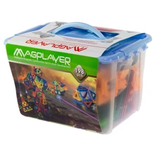 Магнитный констуктор MagPlayer 198 эд. (MPT-198): Количество деталей, шт. 198