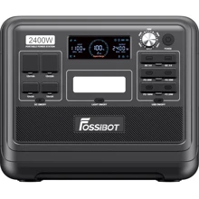 Зарядна станція Fossibot F2400 2048Wh 2400W Black: Ємність акумулятора, Вт/год 2048