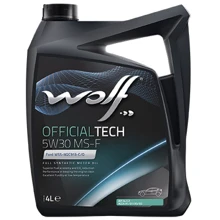 Моторное масло WOLF OFFICIALTECH 5W30 MS-F 4л: Тип Синтетическое