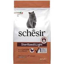 Сухой корм монопротеиновый Schesir Cat Sterilized & Light для стерилизованных кошек и для котов склонных к полноте с курицей 0.4 кг (53810): Тип Сухой корм