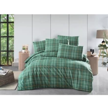 Комплект постельного белья LightHouse Flannel Checks фланель евро 2200000606860): Материал фланель