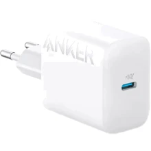Зарядное устройство ANKER Wall Charger USB-C PowerPort 20W with USB-C Cable White (B2347G21): Особенности Power Delivery (PD), USB-C