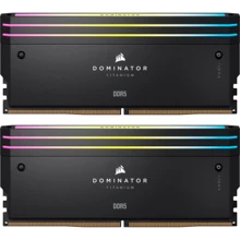Corsair 32 GB (2x16GB) DDR5 6000 MHz Dominator Titanium RGB Black (CMP32GX5M2B6000C30): Тип DDR5